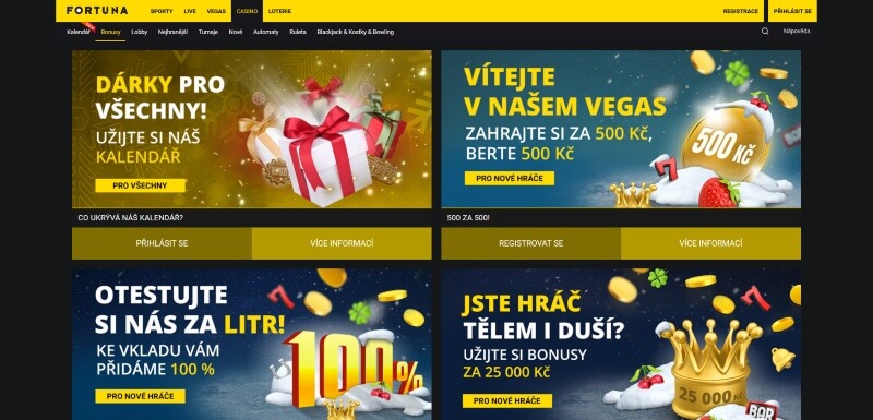 Fortuna vstupni bonus