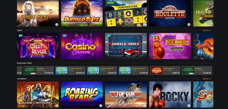 Fortuna kasino hry a softwaroví