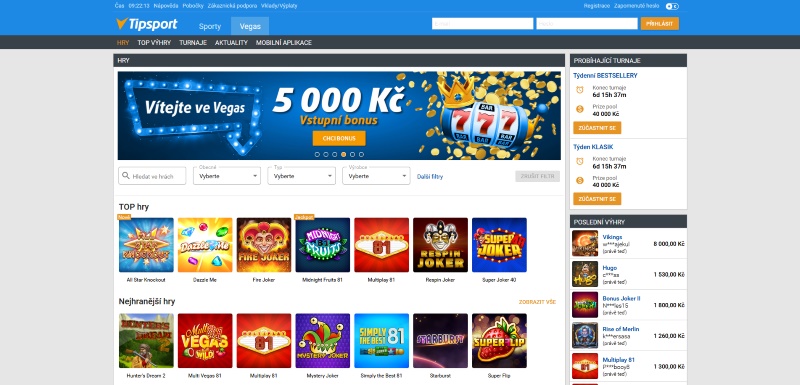 Tipsport CZ online casino